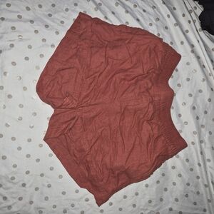 Rust Red Casual Shorts